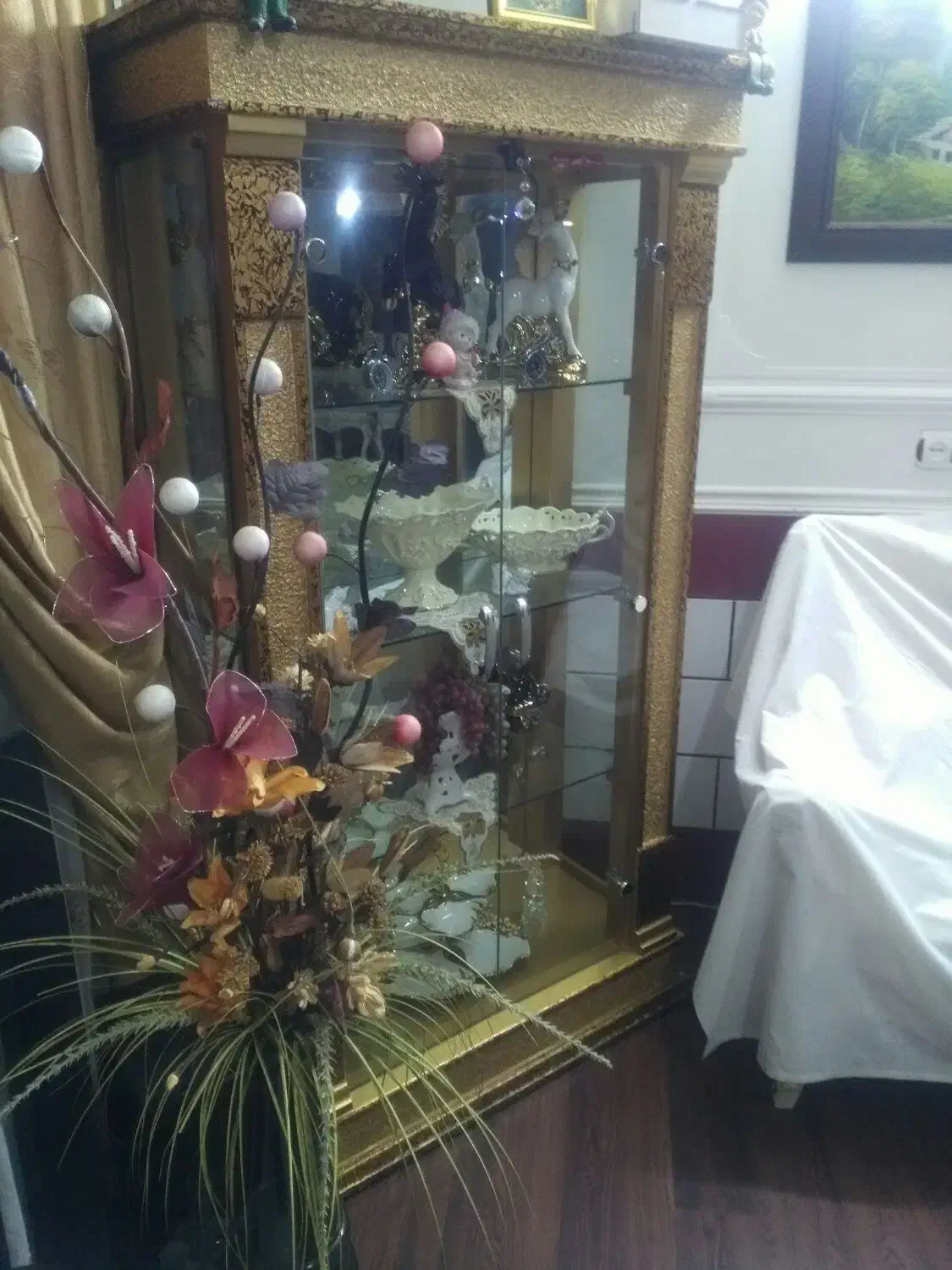 پارتیشن چوبی آینه ای وکمد|بوفه، ویترین، کنسول|ازنا, |دیوار