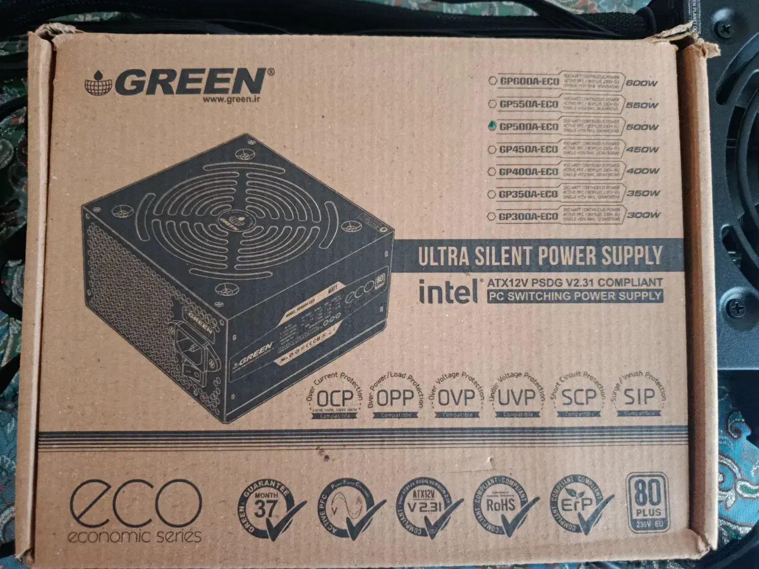 پاور گرین ۵۰۰ وات|قطعات و لوازم جانبی رایانه|رشت, لاکان شهر|دیوار