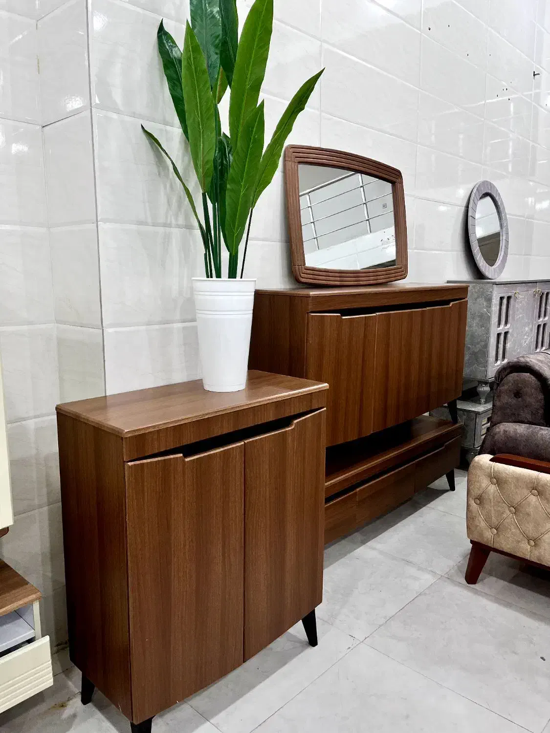 آیینه کنسول جا کفشی زیر تلویزیونی با قیمت اقتصادی|آینه|خرم‌آباد, |دیوار