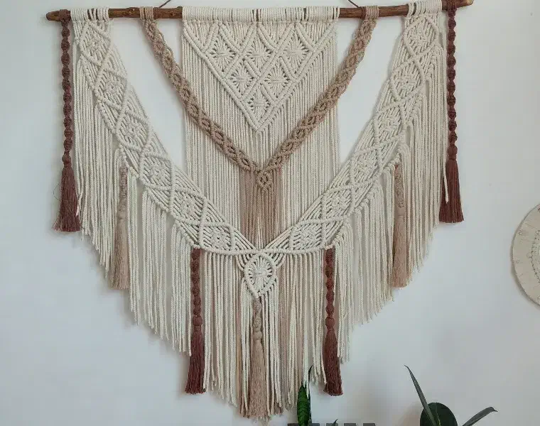 دیوارکوب مکرومه|صنایع دستی و سایر لوازم تزئینی|اردبیل, |دیوار