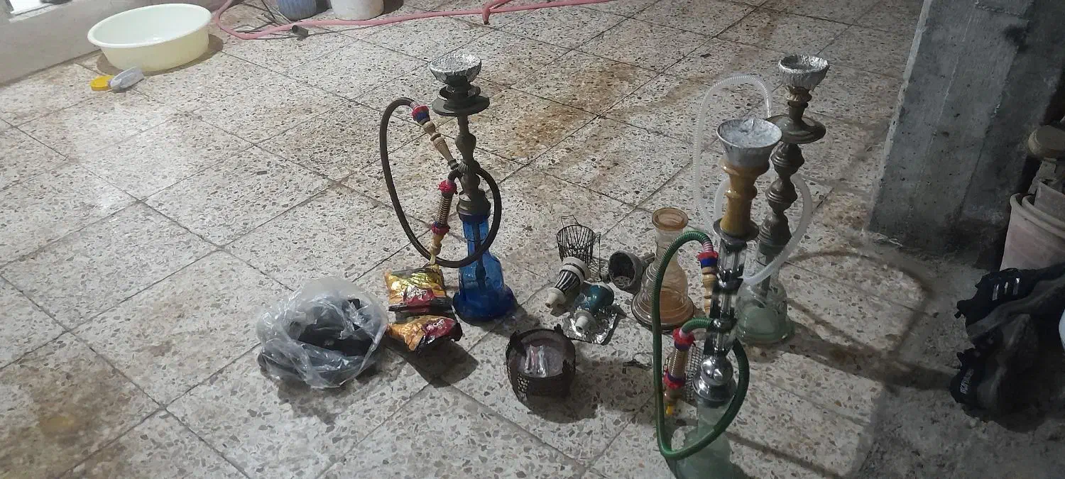 سه عدد قلیان با وسایل اضافه سالم آماده به کار|کلکسیون و سرگرمی|بابل, |دیوار