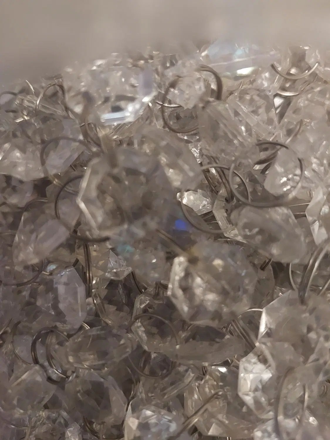 دانه (ریسه) بافته شده شفاف پرده ریسه ای (هشتصدمتر)|لوستر و چراغ آویز|تهران, بازار|دیوار