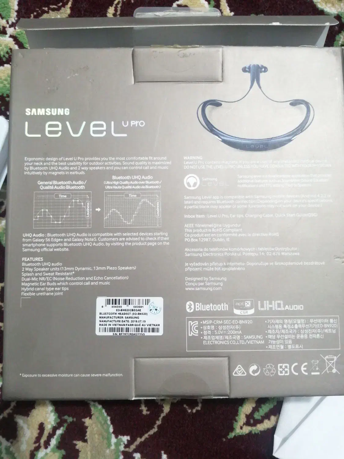 هنذفری دور گردنی سامسونگ اصل|لوازم جانبی موبایل و تبلت|نظرآباد, شهرک سید جمال الدین|دیوار