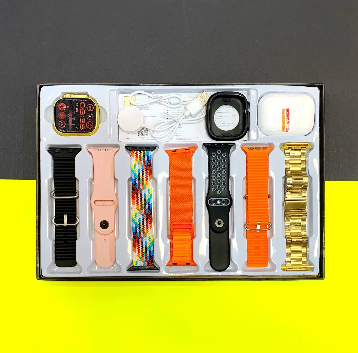 پک ساعت هوشمند اپل واچ اولترا طلایی + ایرپاد پرو|لوازم جانبی موبایل و تبلت|کرج, گوهردشت|دیوار