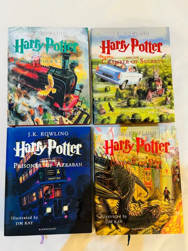 مجموعه 4 جلدی کتاب مصور هری پاتر|کتاب و مجله ادبی|ملارد, |دیوار