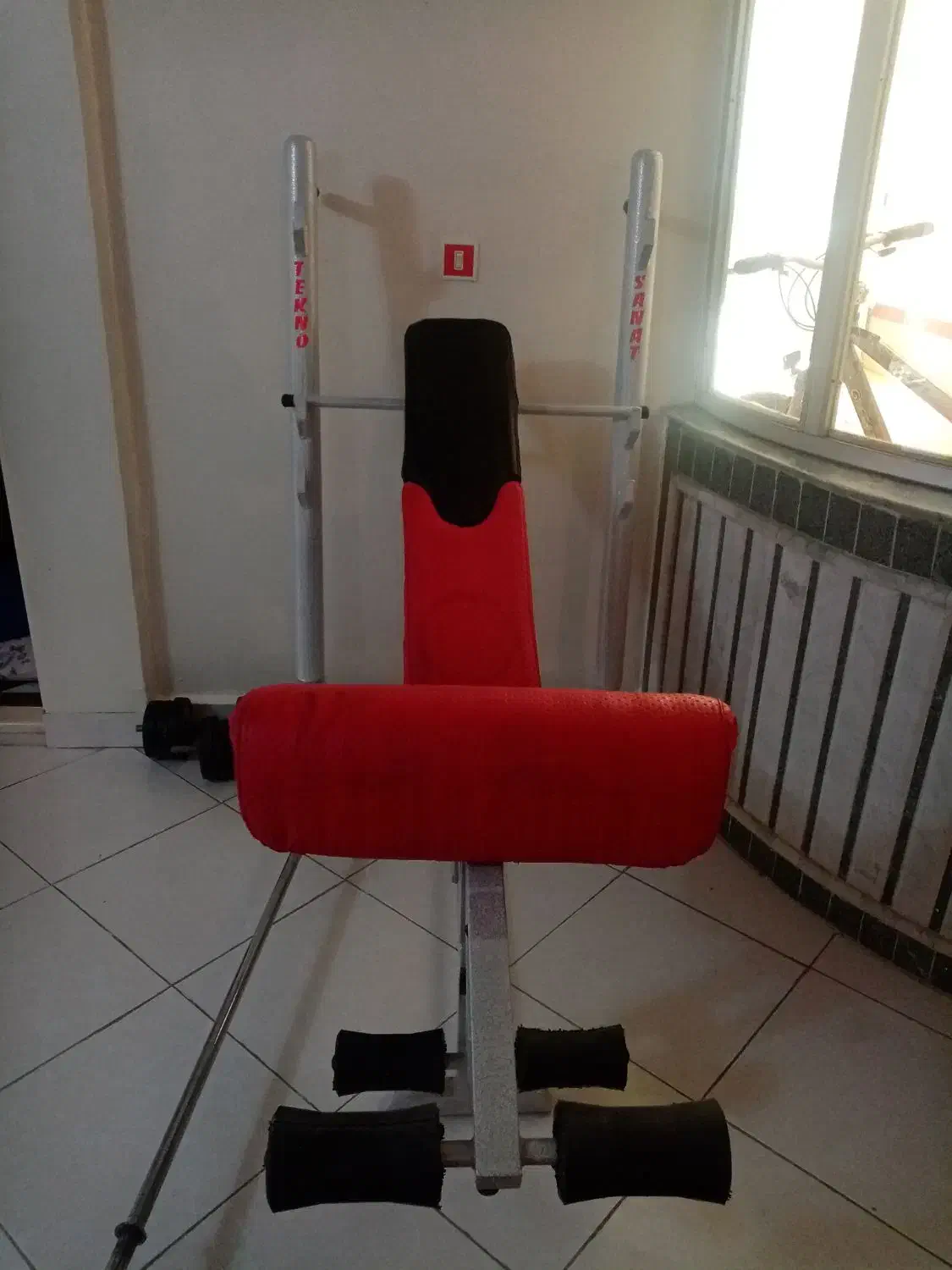 وسیله ورزشی کاملا نو با دمبل|تجهیزات ورزشی|اهر, |دیوار