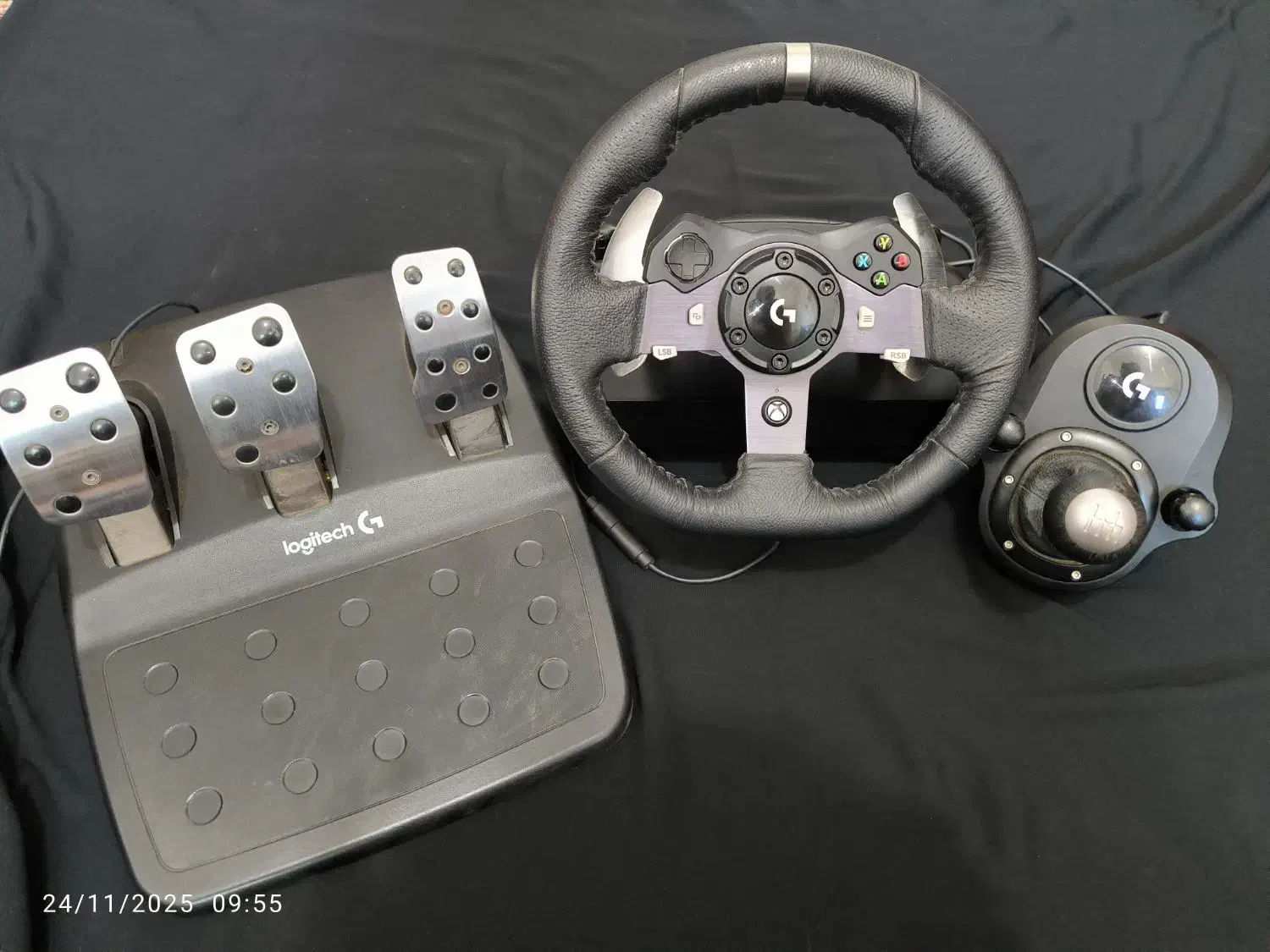 فرمان بازی Logitech g920 + دنده(shifter)|کنسول، بازی ویدئویی و آنلاین|مرند, |دیوار