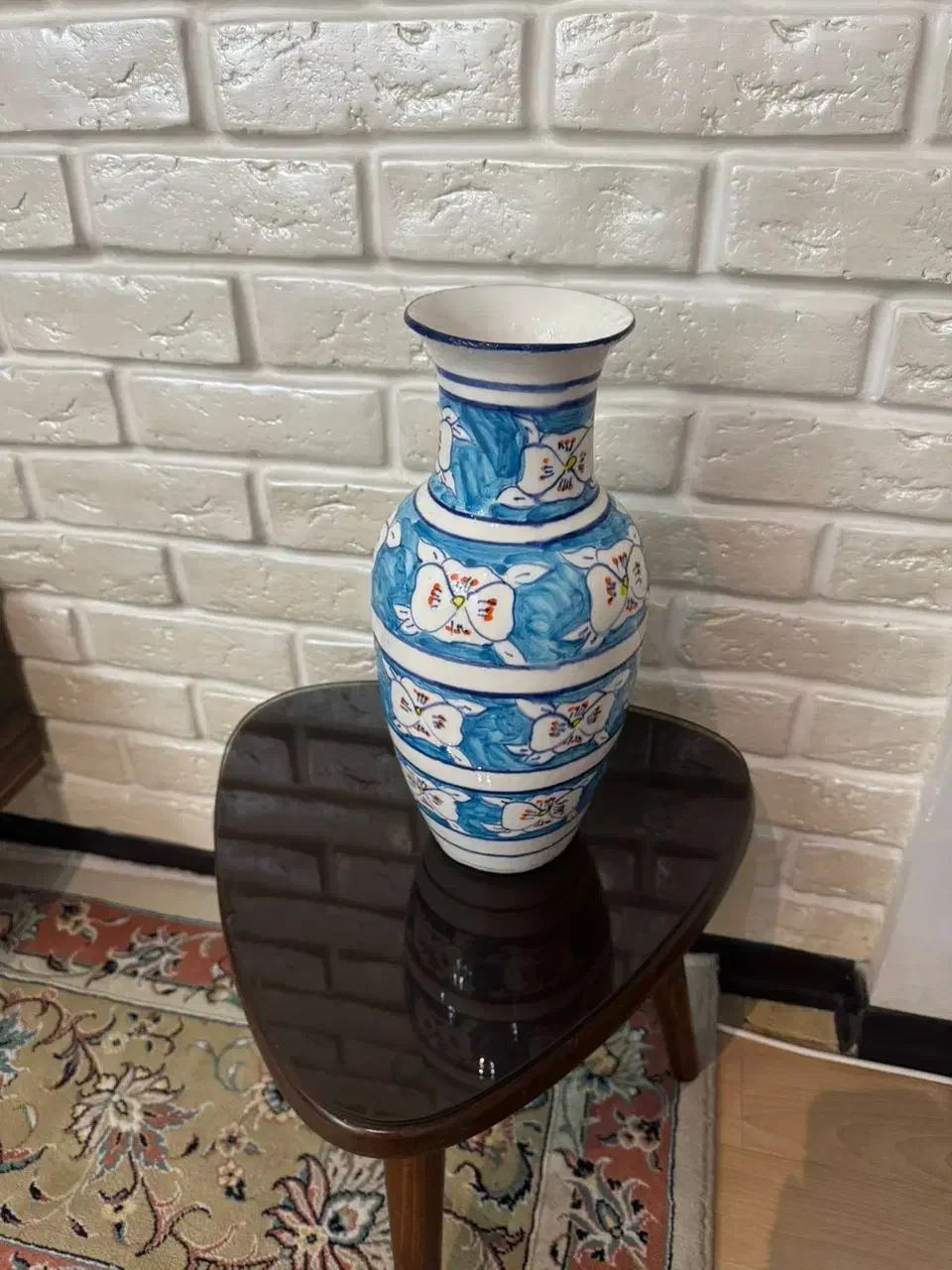 گلدان تزئینی سفالی دست ساز|صنایع دستی و سایر لوازم تزئینی|تهران, باغ خزانه|دیوار