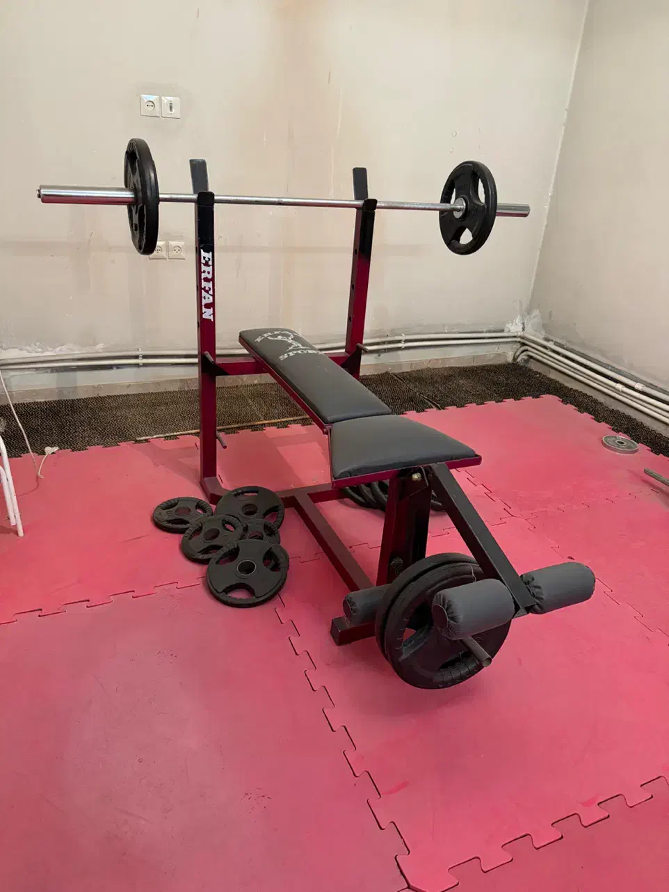 وسایل بدنسازی دستگاه پرس دمبل صفحه هالتر فیله|تجهیزات ورزشی|کرمان, |دیوار