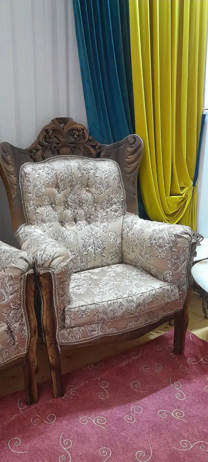 مبل سلطنتی|مبلمان خانگی و میز عسلی|باسمنج, |دیوار
