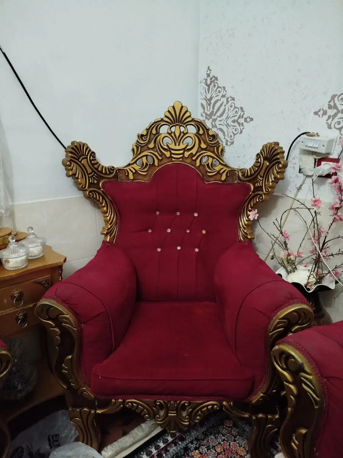 مبل سلطنتی ۷نفره|مبلمان خانگی و میز عسلی|محمدیه-قزوین, |دیوار