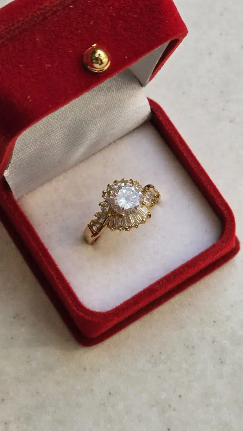 انگشتر زنانه تک نگین ژوپینگ|بدلیجات|ری, هاشمآباد|دیوار