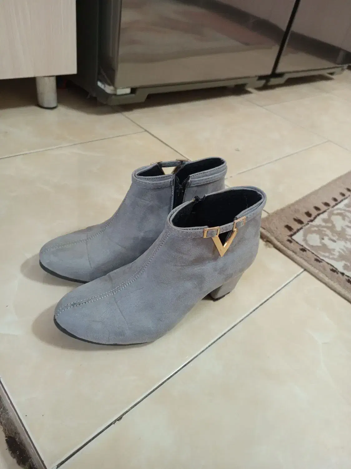 نیم بوت مخمل  مجلسی سایز 40|کیف، کفش، کمربند|مشهد, سجادیه|دیوار