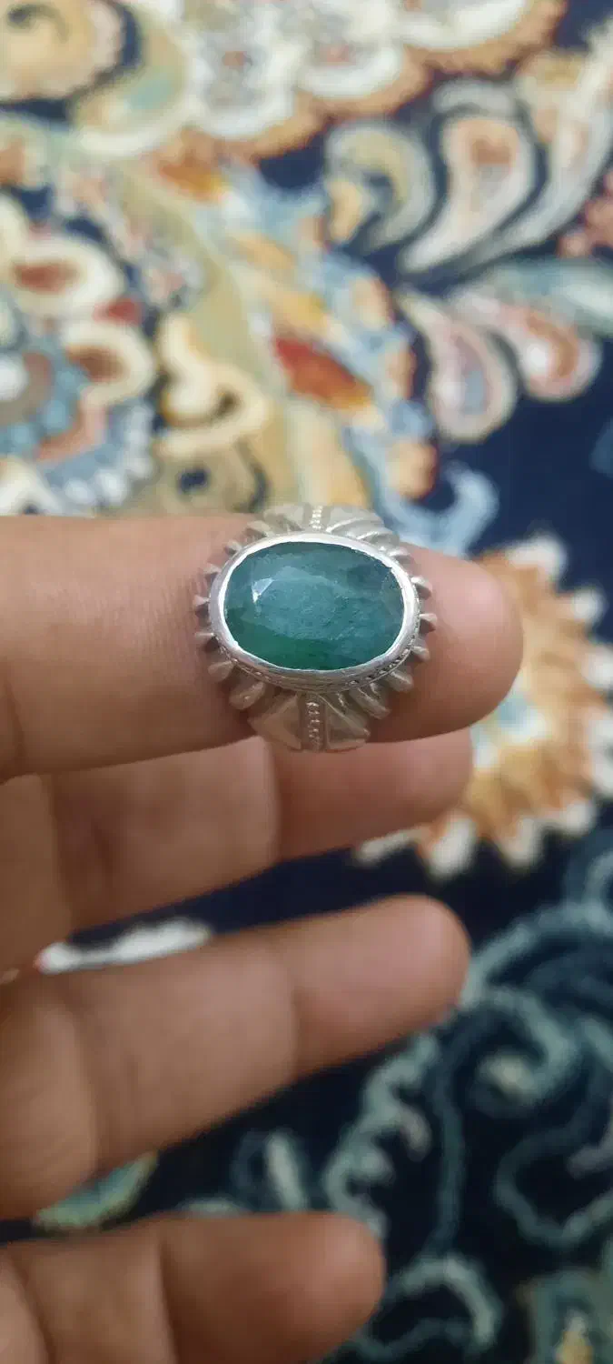 انگشتر زمرد پنجشیر اصلی زیبا|جواهرات|زاهدان, |دیوار