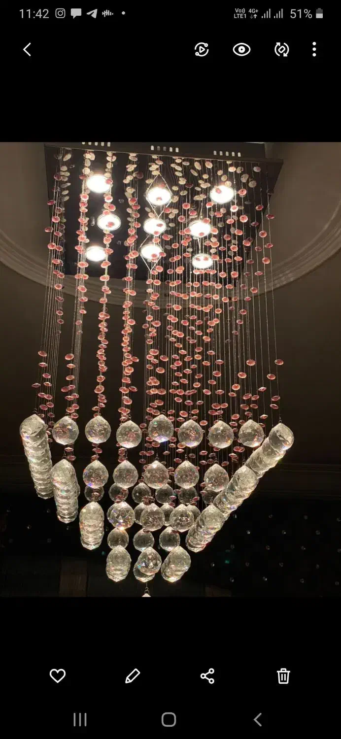 لوستر کریستال|لوستر و چراغ آویز|تهران, باغ فیض|دیوار