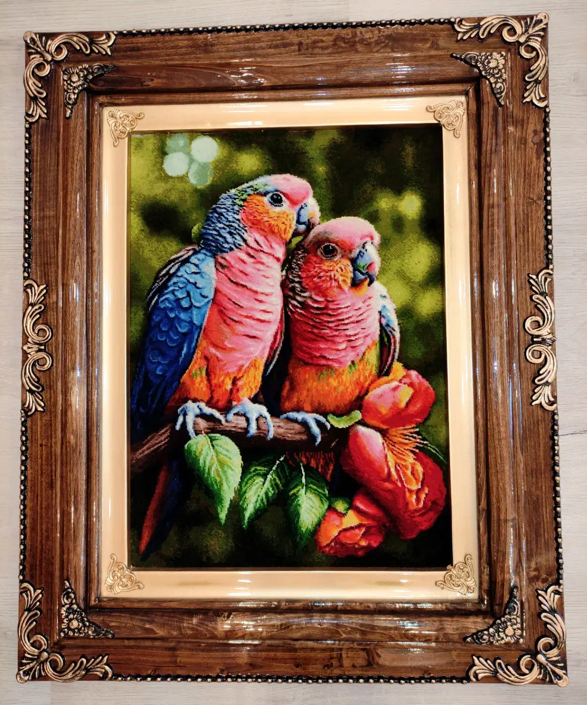 تابلو فرش دستباف طوطی|تابلو فرش|رشت, علی آباد|دیوار