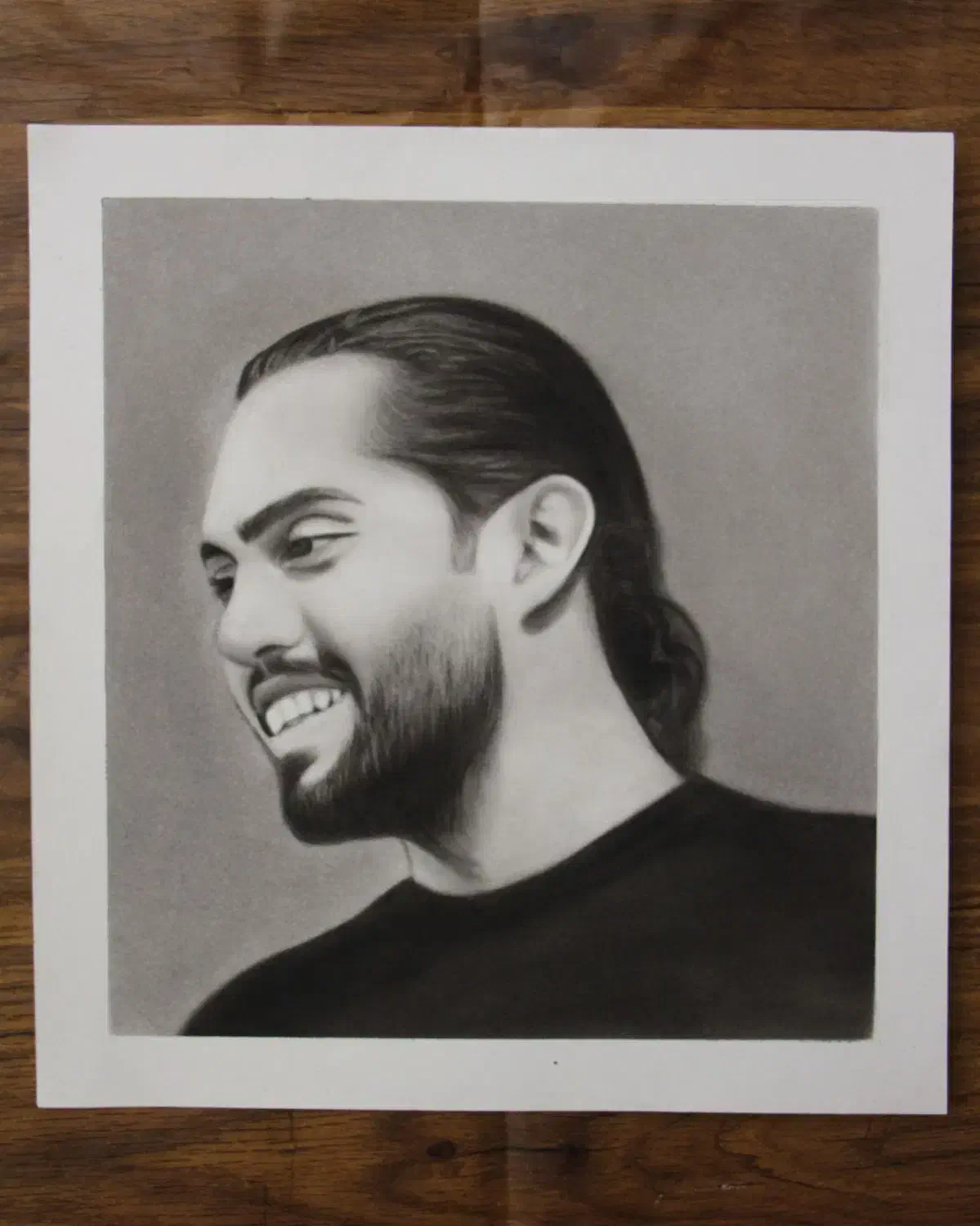 سفارش طراحی چهره سیاهقلم و دیوار کوب سفالی|تابلو، نقاشی، عکس|فردیس, فردیس|دیوار