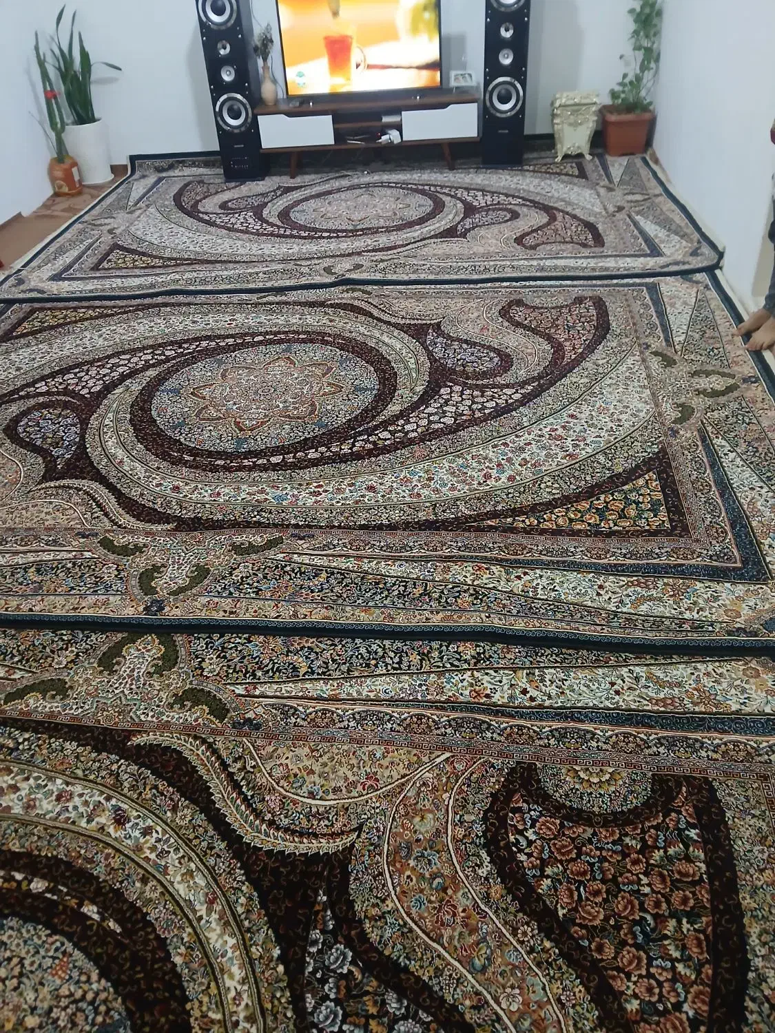 سه عدد فرش 9متری|فرش|تاکستان, |دیوار