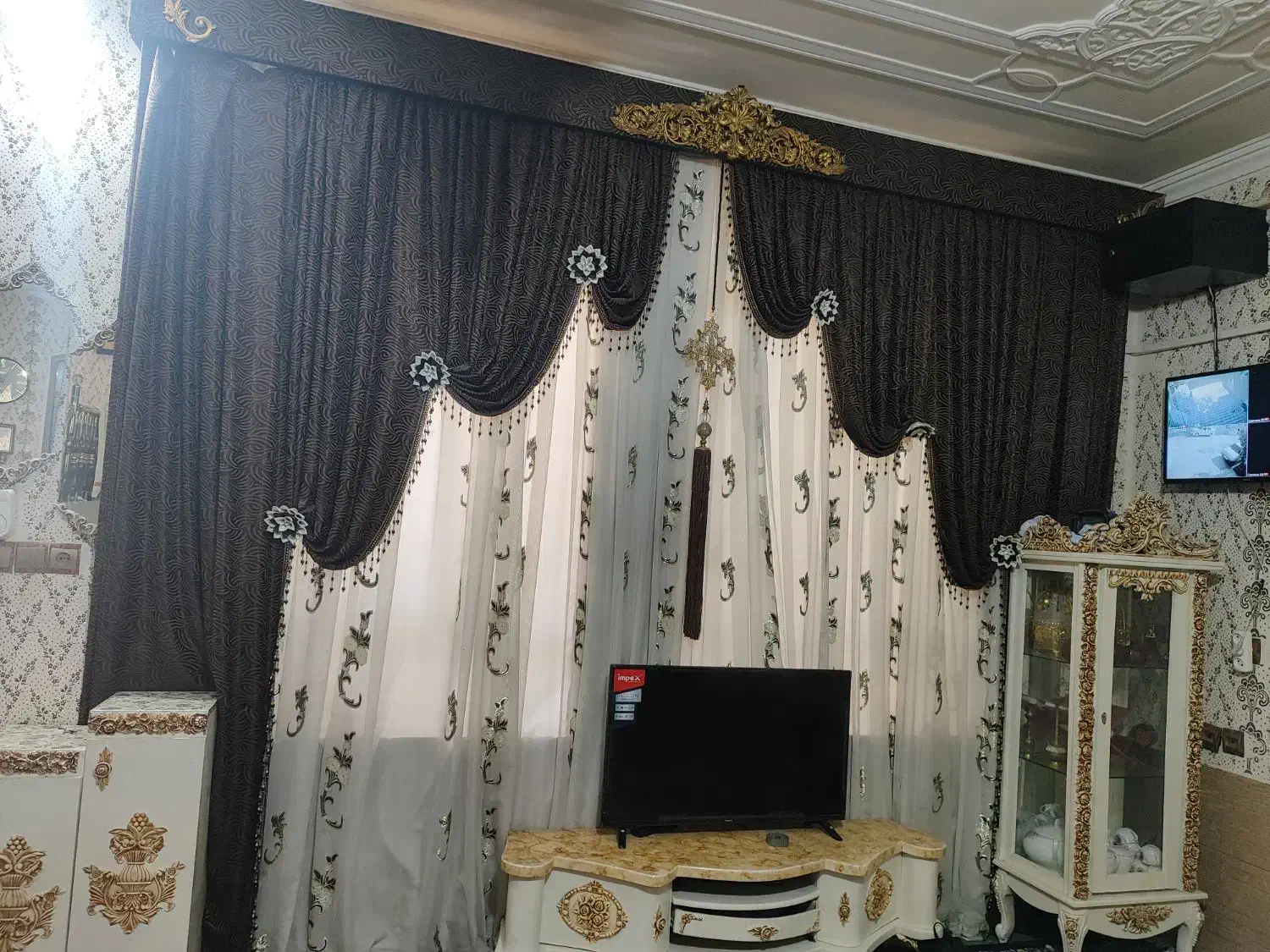 پرده سلطنتی|پرده، رانر، رومیزی|جهرم, |دیوار