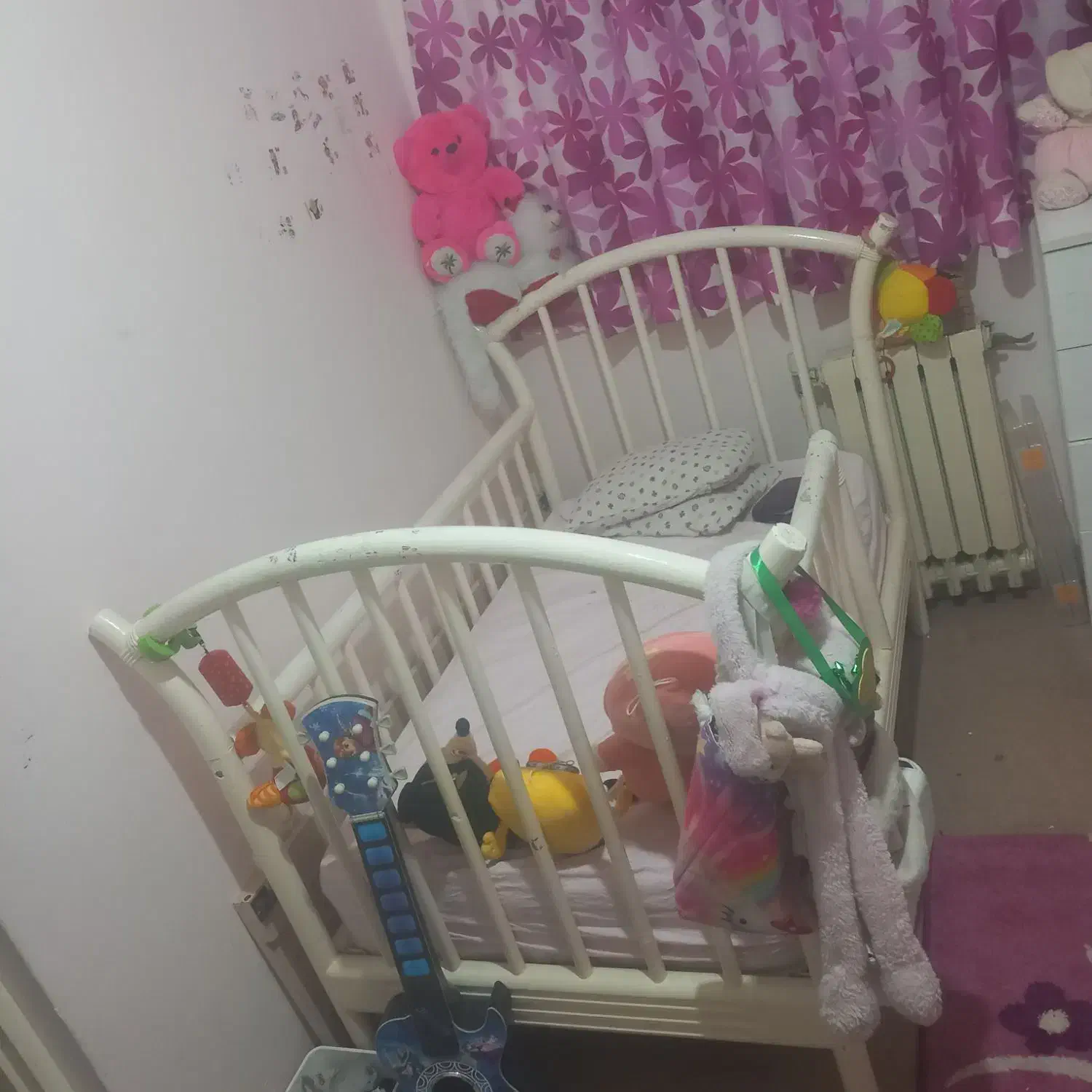 تخت کودک نوزاد کنار مادر بهمراه تشک فنردار|تخت و صندلی بچه|گرگان, |دیوار