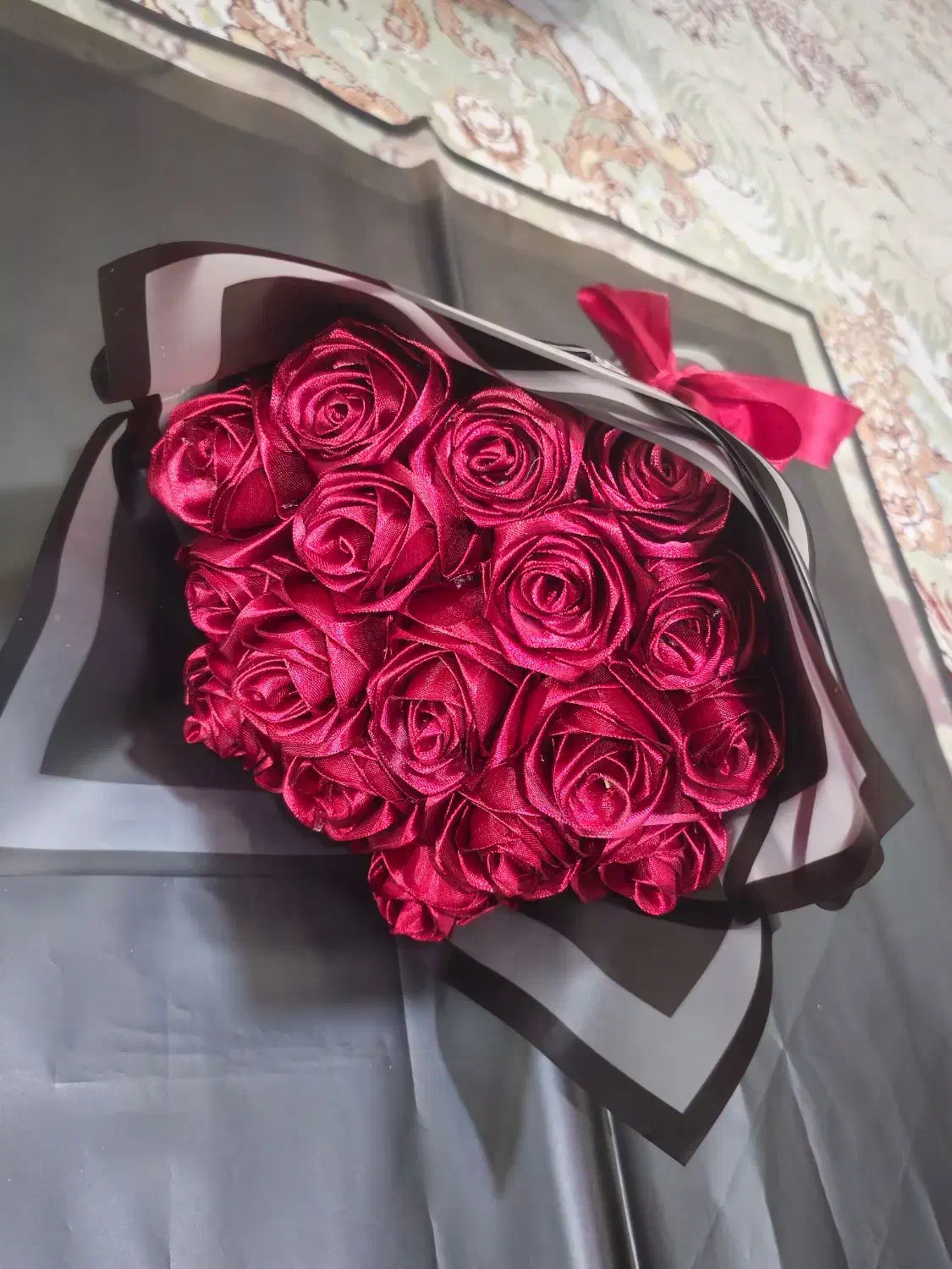 دسته گل روبانی|گل مصنوعی|رشت, پیرکلاچای|دیوار