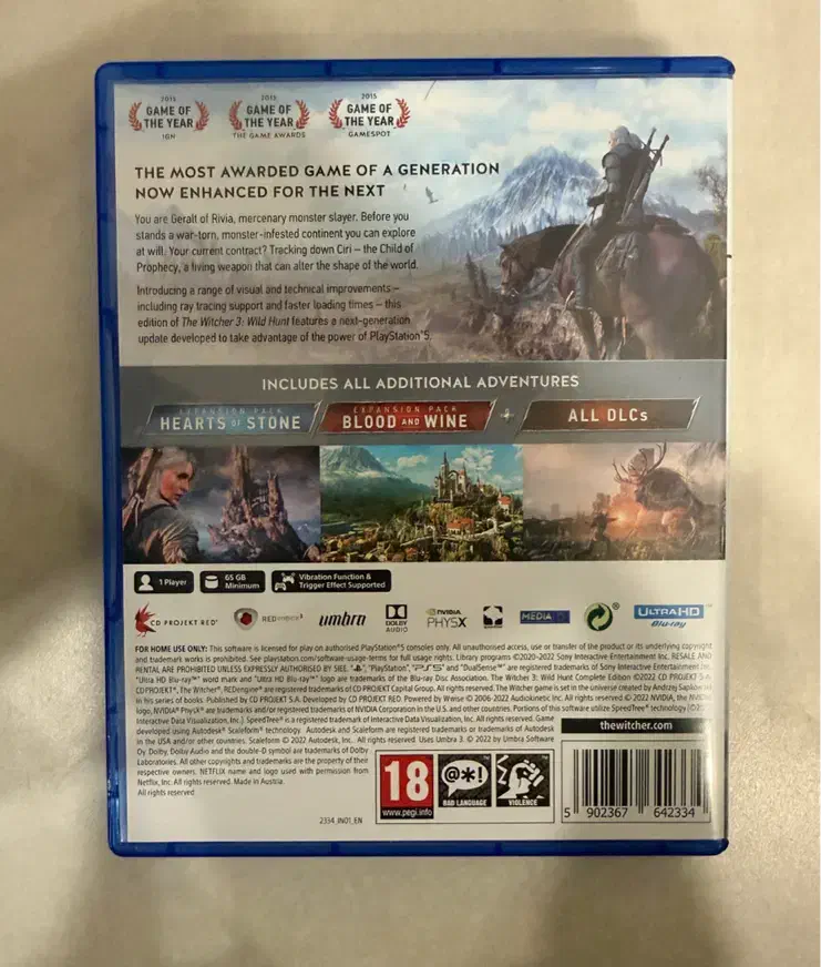 بازی The Witcher 3 PS5|کنسول، بازی ویدئویی و آنلاین|رشت, دیلمان|دیوار