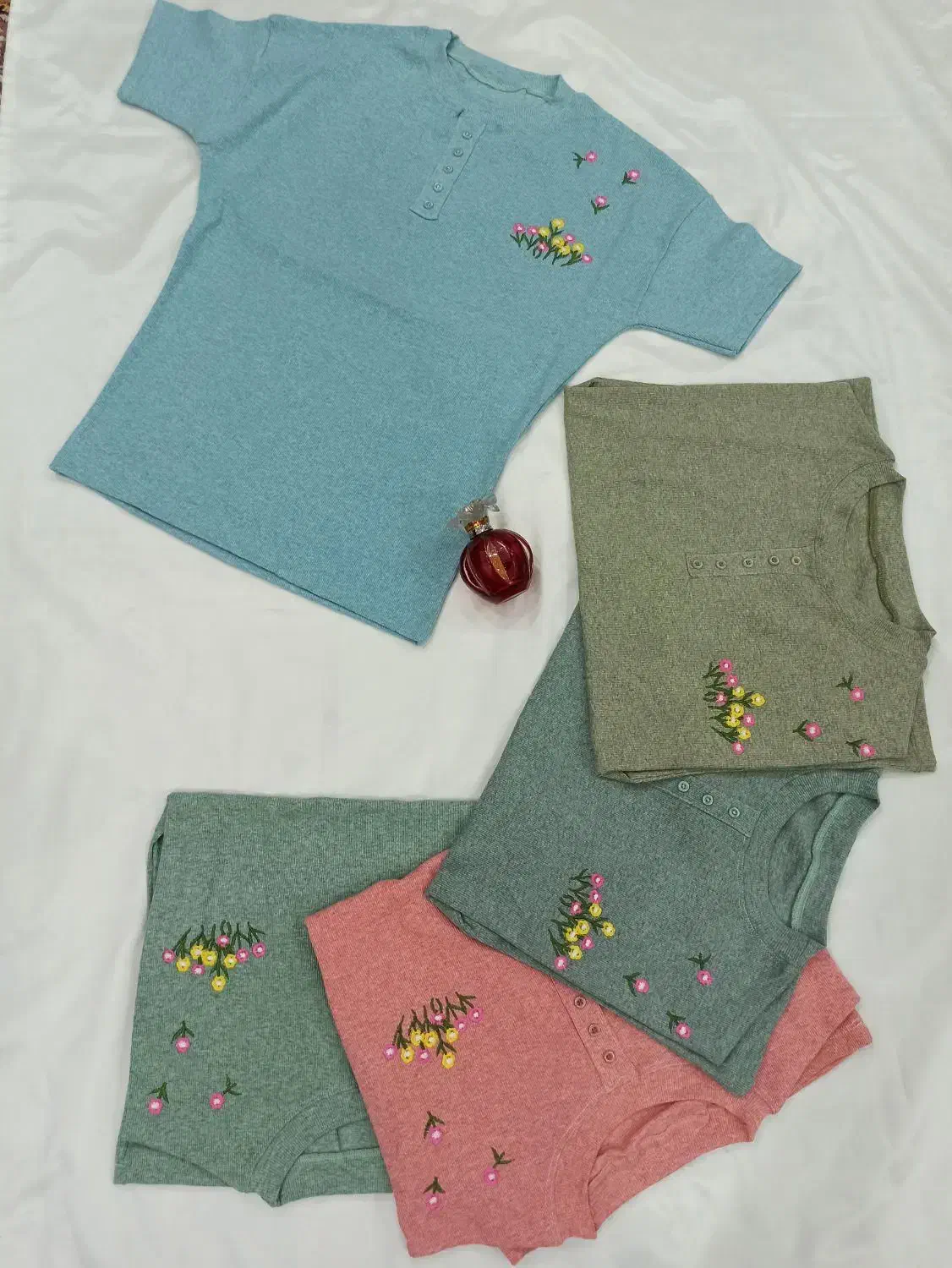 تیشرت پشت گیپور برشکا و تیشرت کبریتی کیمونو|لباس|سقز, |دیوار