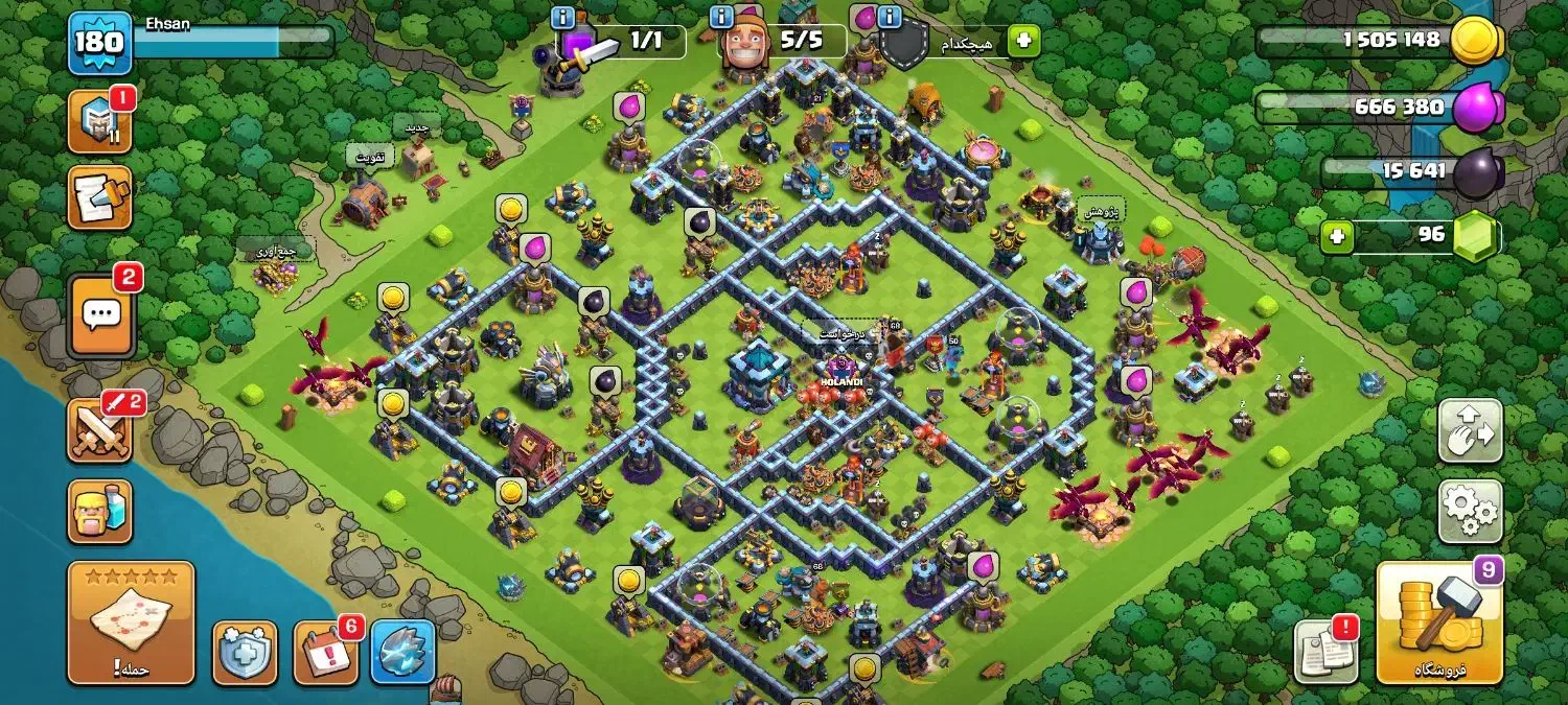 اکانت کلش باهم 1ملیون|کنسول، بازی ویدئویی و آنلاین|یزد, |دیوار