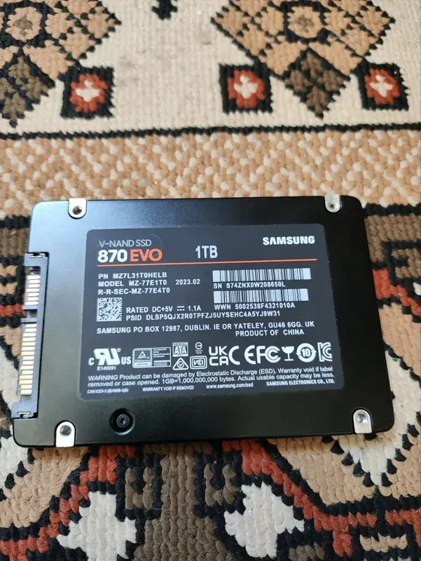 هارد Ssd 1 ترا سامسونگ Evo 870|قطعات و لوازم جانبی رایانه|تهران, ایوانک|دیوار