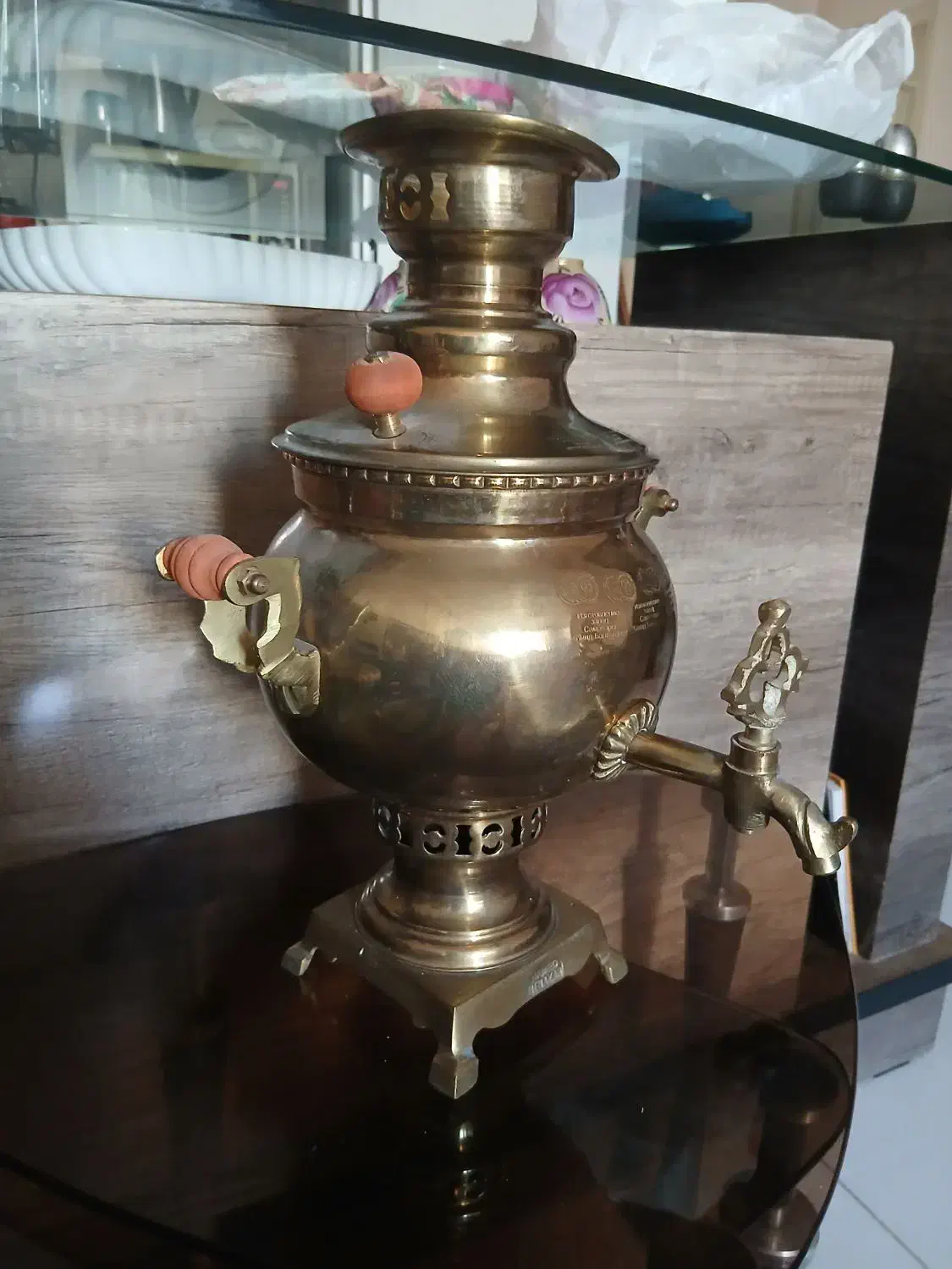 سماور برنجی ۳لیتری نو|سماور، چای‌ساز، قهوه‌ساز|مشهد, صیاد شیرازی|دیوار