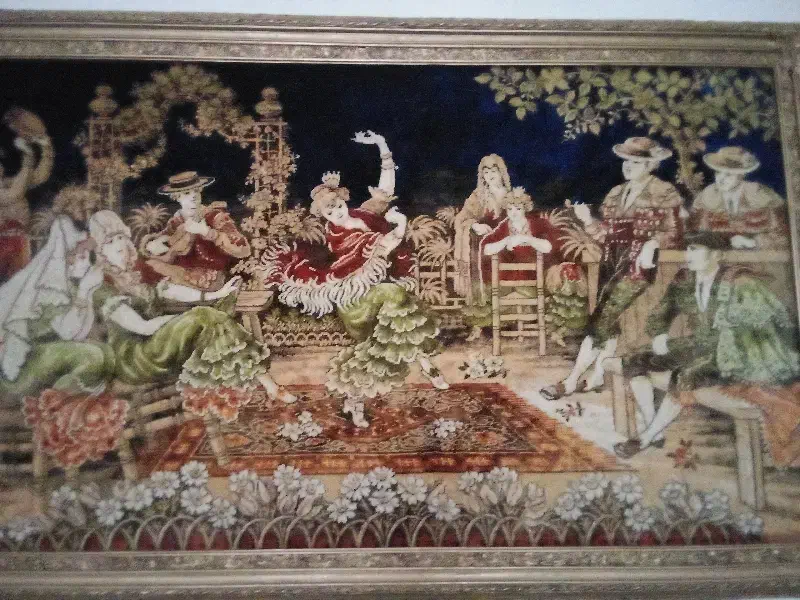 تابلو فرش قدیمی|تابلو فرش|میانه, |دیوار