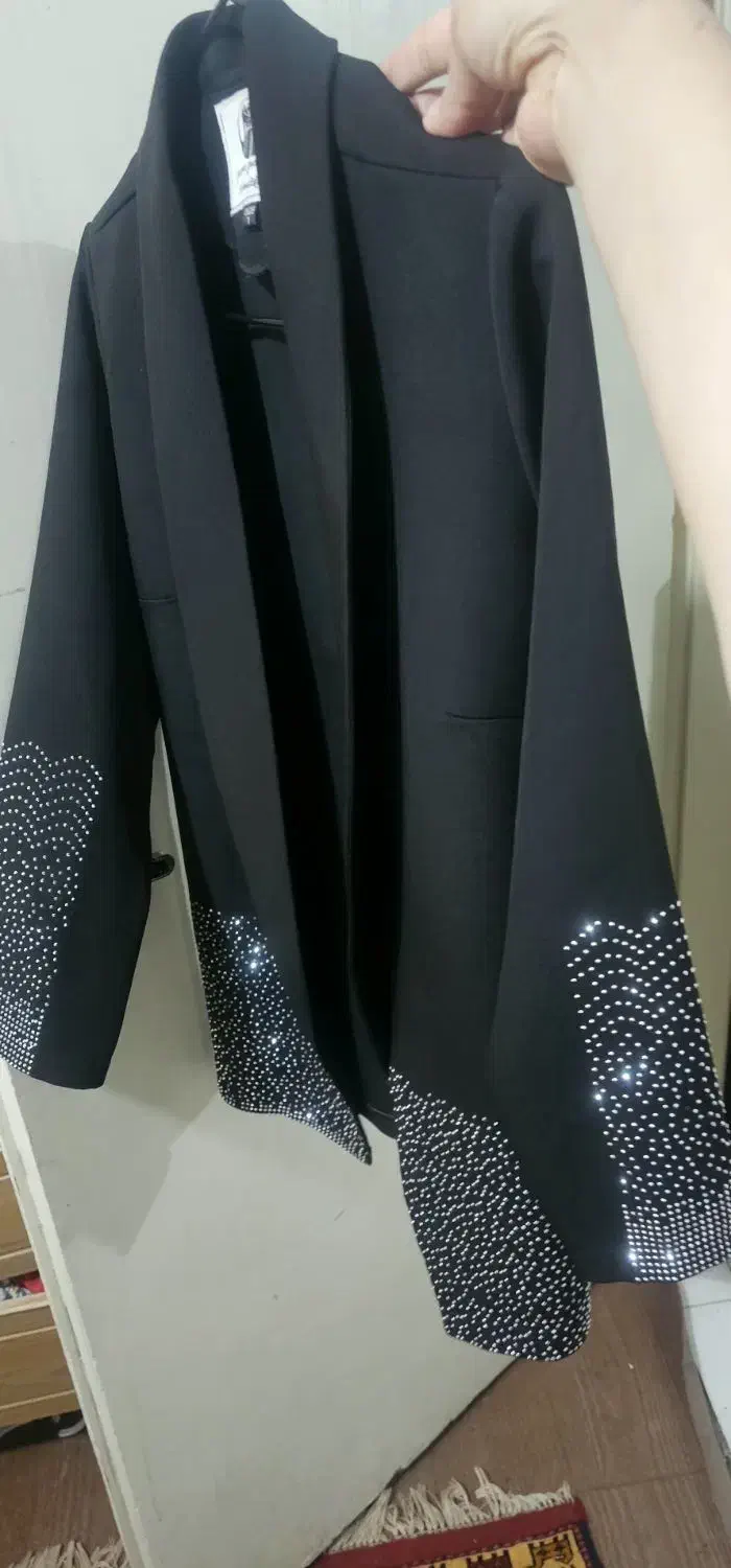 مانتو مشکی مجلسی سایز ۴۰و۴۲ نو|لباس|مسجد سلیمان, |دیوار