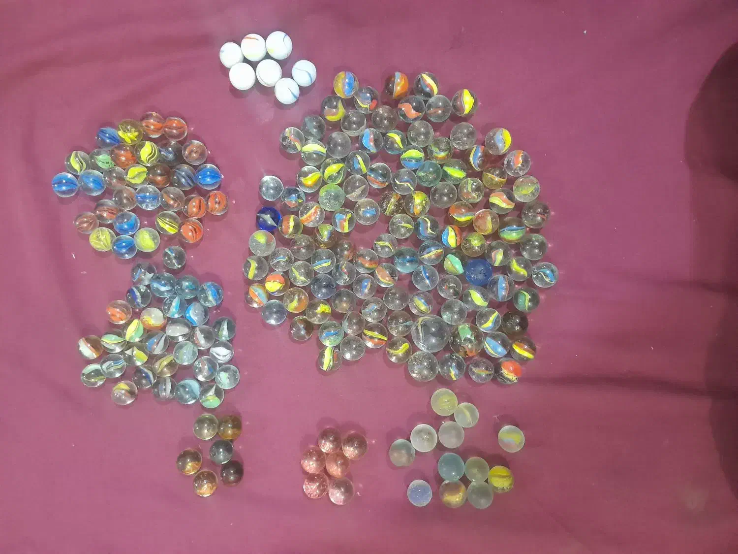 ۲۰۰ عدد تیله خوش رنگ و کمیاب|اسباببازی|قزوین, |دیوار