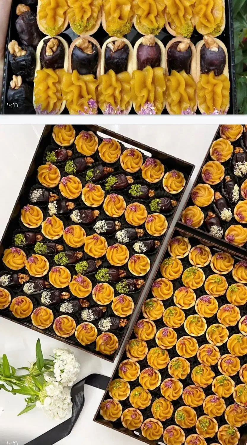 کاپ حلوا عربی و خرما مجلسی تزیین شده مجالس|خدمات پذیرایی، مراسم|قم, حنیف نژاد|دیوار