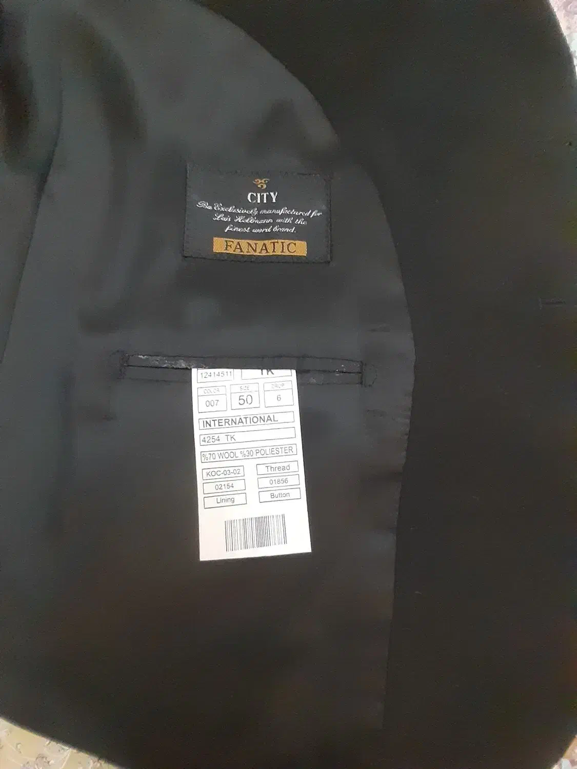 کت مشکی نو سایز ۵۰|لباس|پرند, فاز ۱|دیوار