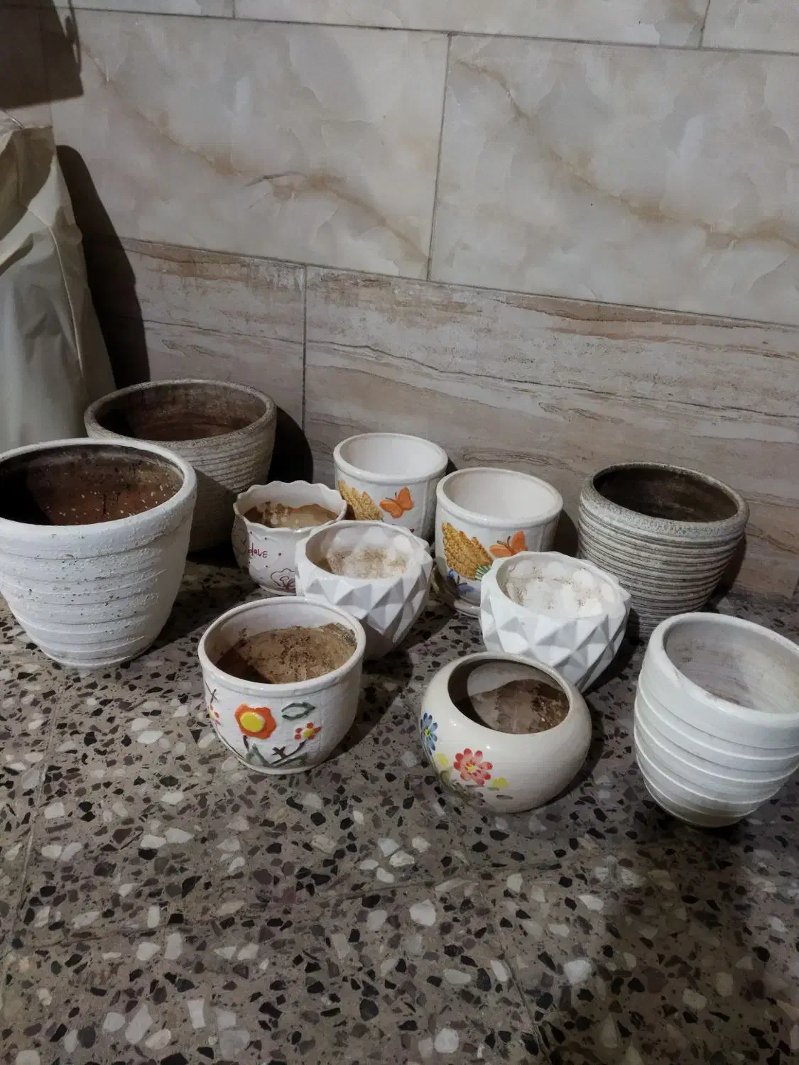 گلدان سفید|گل و گیاه طبیعی|رشت, شالکو|دیوار