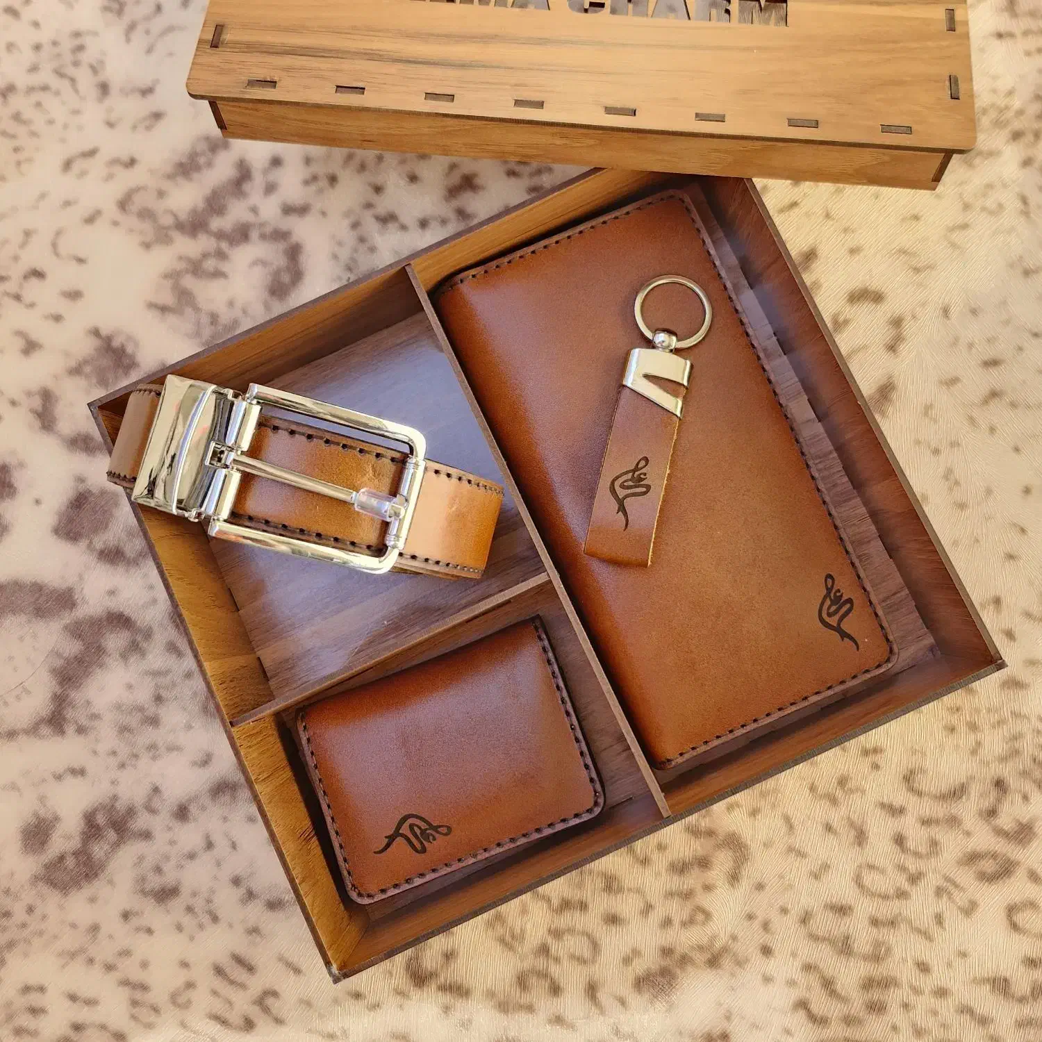 ست مردانه چرم طبیعی گاوی|کیف، کفش، کمربند|کهریزک, |دیوار