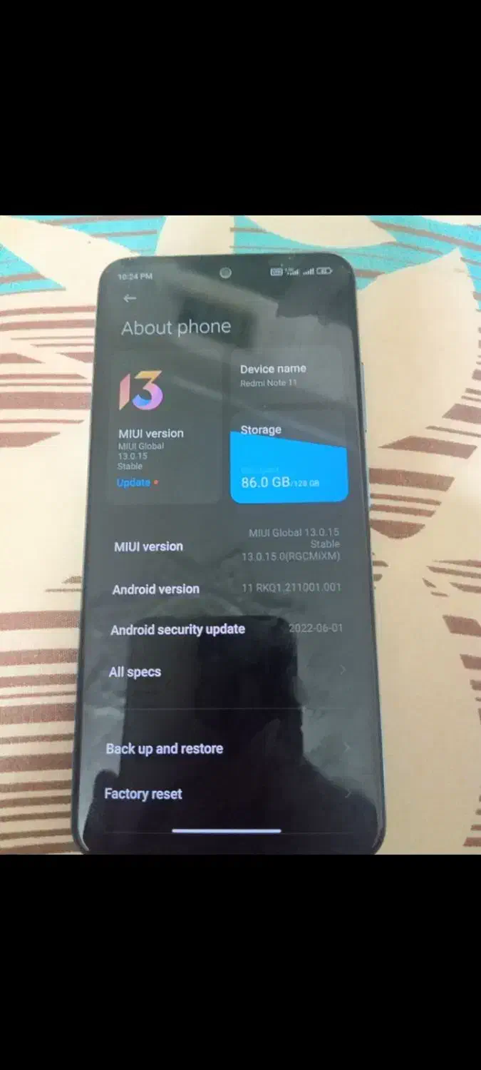 گوشی شیائمی نوت 11|موبایل|اسلام‌شهر, شهرک سعیدیه|دیوار