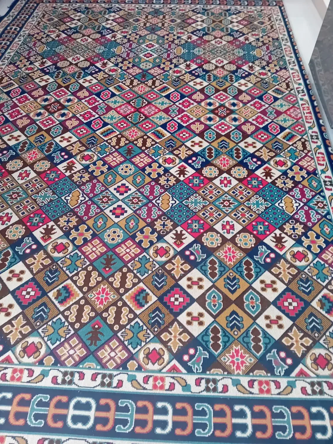 گلیم فرش|گلیم، جاجیم، گبه|همدان, |دیوار