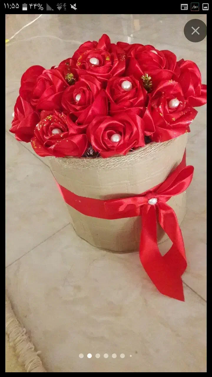 گل روبانی|گل مصنوعی|ورامین, ورامین|دیوار