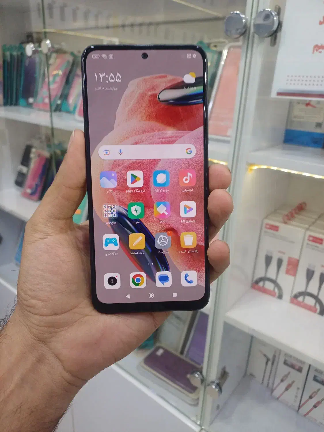 نوت ۱۲ شیائومی در حد نو با ۱۶ ماه گارانتی شرکتی|موبایل|رشت, استادسرا|دیوار