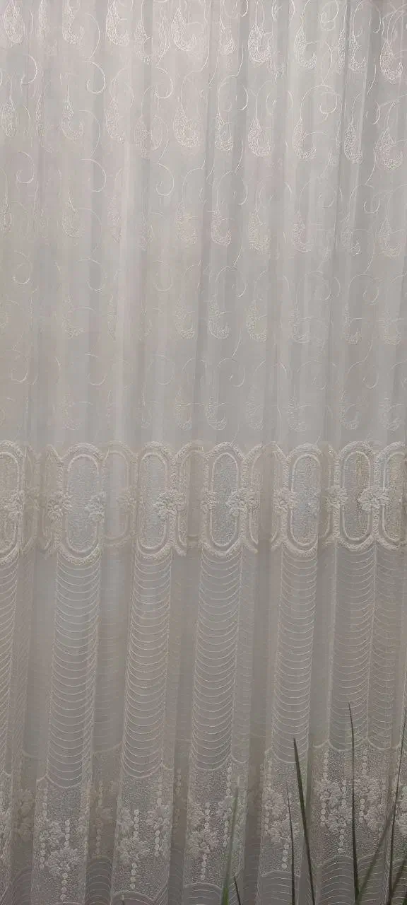 فروش توری پنج متر یک جفت والان و دکور فیروزه ای|پرده، رانر، رومیزی|زنجان, |دیوار