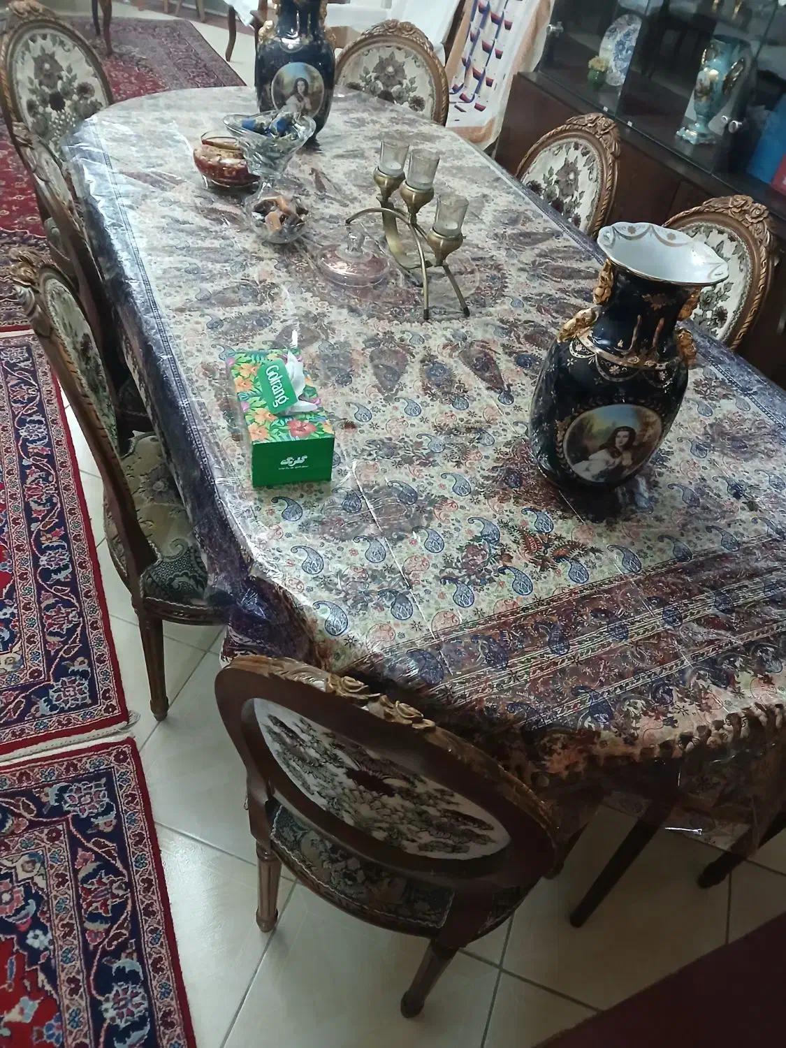 مبل استیل ۹ نفره و میز نهارخوری ۸نفره|مبلمان خانگی و میز عسلی|کرج, اتحاد|دیوار