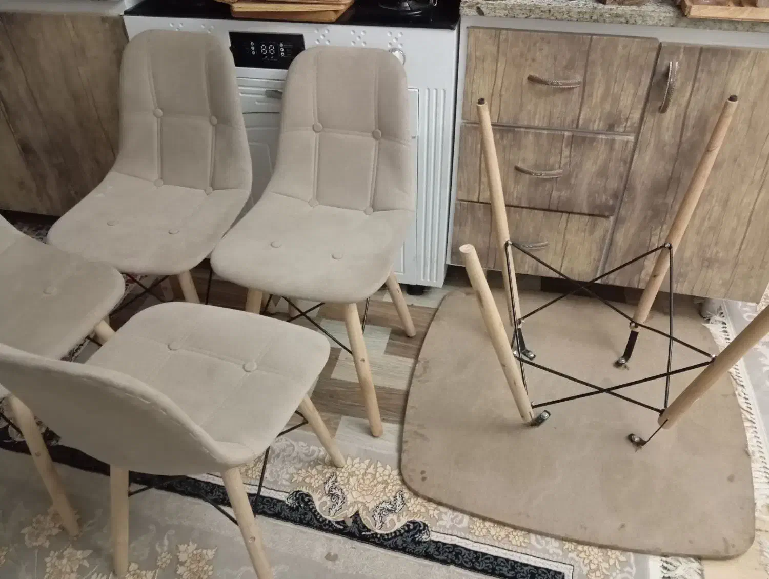 میز ناهارخوری|میز و صندلی غذاخوری|گرگان, |دیوار