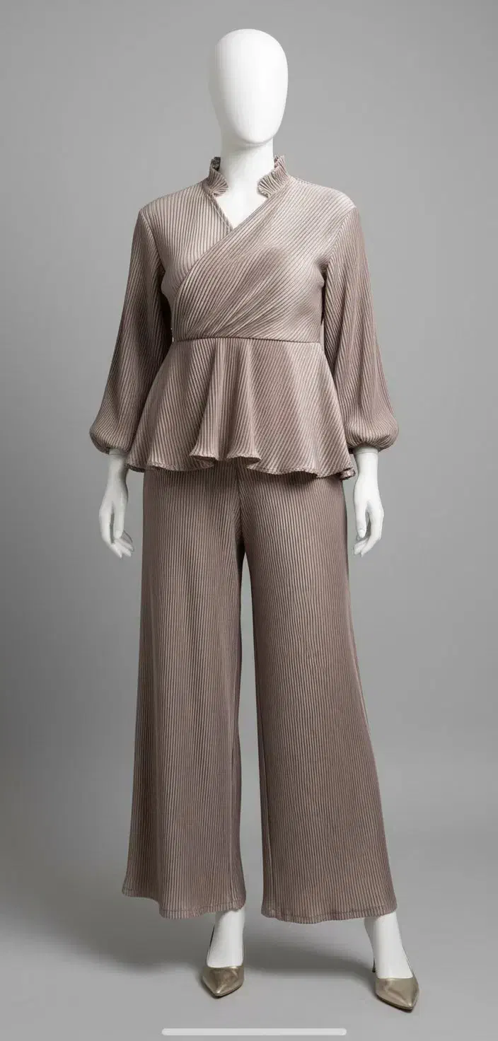 ست شومیز شلوار پلیسه مجلسی|لباس|مراغه, |دیوار