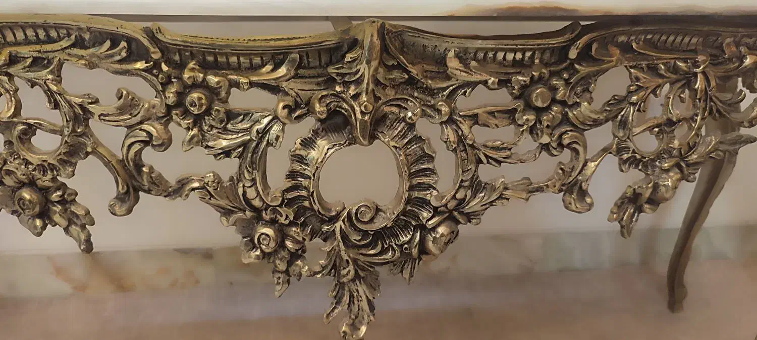 آینه و میز کنسول برنز|بوفه، ویترین، کنسول|قم, باجک یک|دیوار