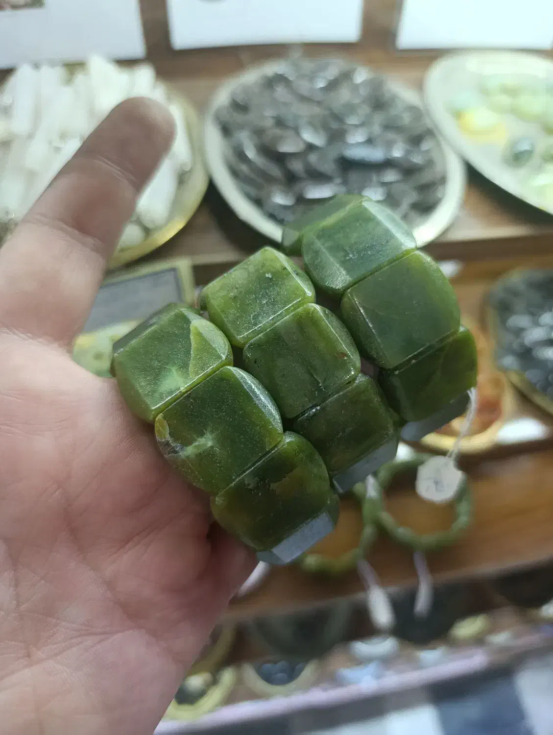 دستبند سنگ یشم اصل|بدلیجات|ارومیه, |دیوار