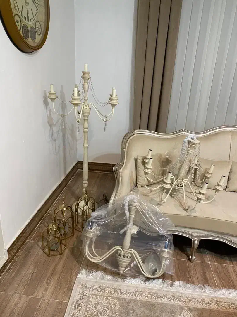 لوستر.کنارسالنی|لوستر و چراغ آویز|الوند, |دیوار