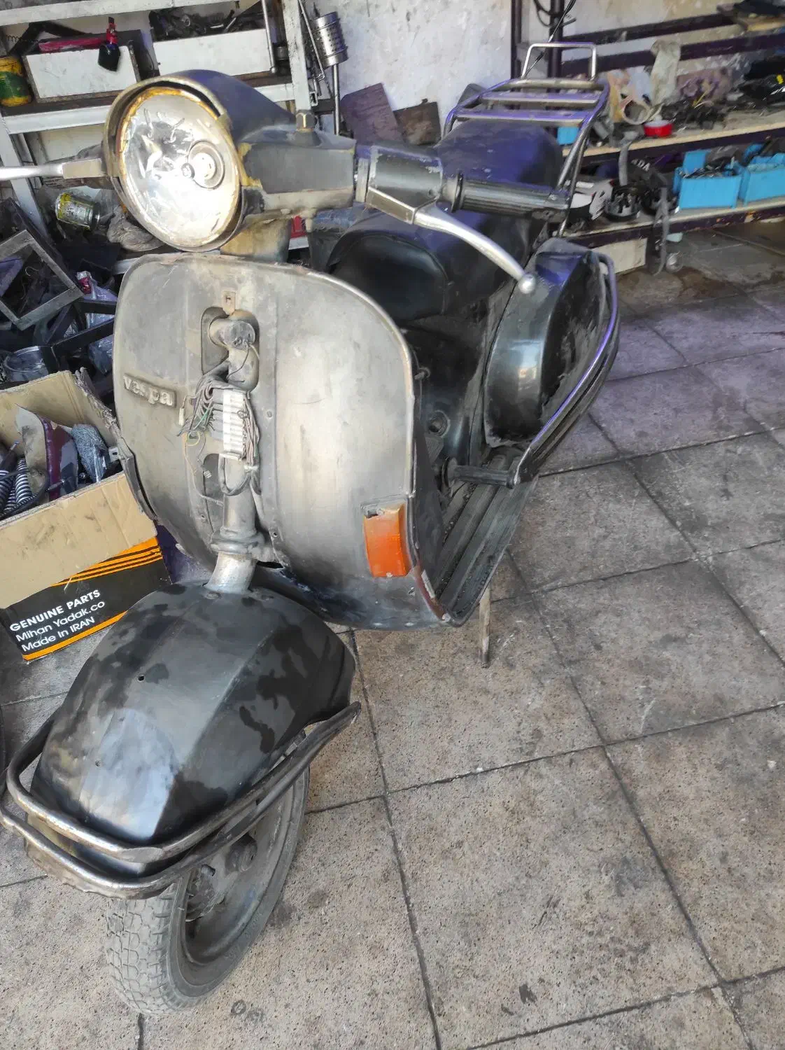 وسپا 200 مدارک دار مزایده هندا|موتورسیکلت|خاوران, |دیوار