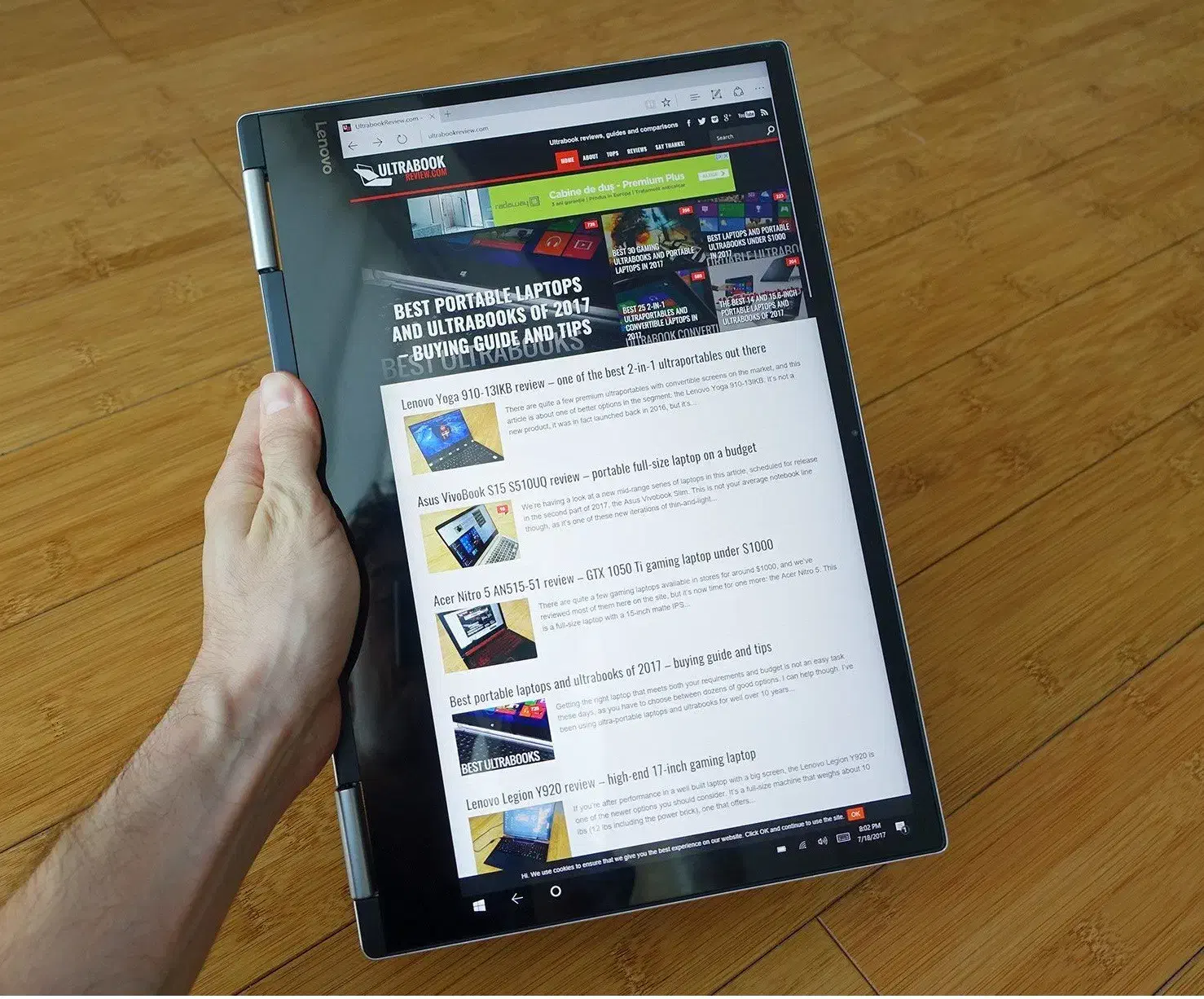 لپتاپ تبلت شو 15 اینچ لنوو یوگا HQ|رایانه همراه|بندرعباس, |دیوار